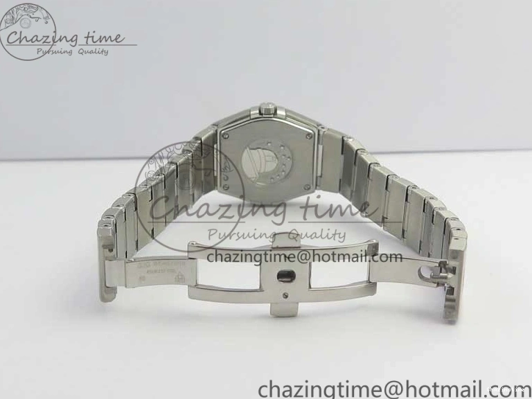 0402 Constellation Ladies 27mm ZF 1:1 Best Edition SS Blue MOP Dial on SS Bracelet ETA Quartz Youthful 7942